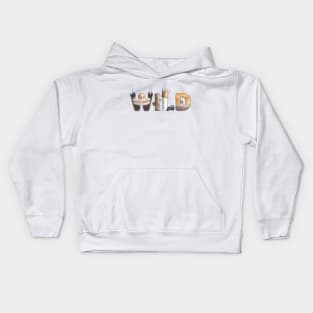 Where the wild things are typography Kids Hoodie